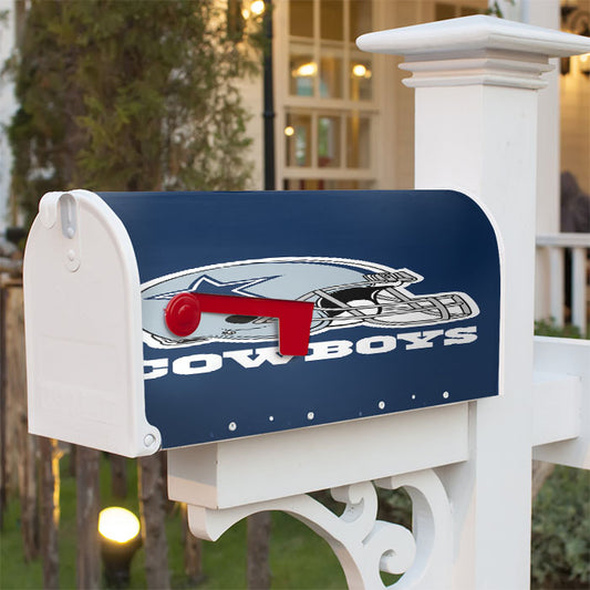 Dallas Cowboys Helmet Logo Magnetic Mailbox Cover 18" X 21" Outdoor Decor