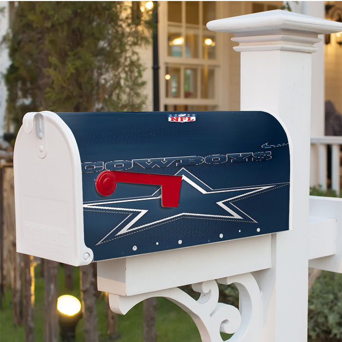 Dallas Cowboys Logo Nfl Magnetic Mailbox Cover 18" X 21" Outdoor Decor