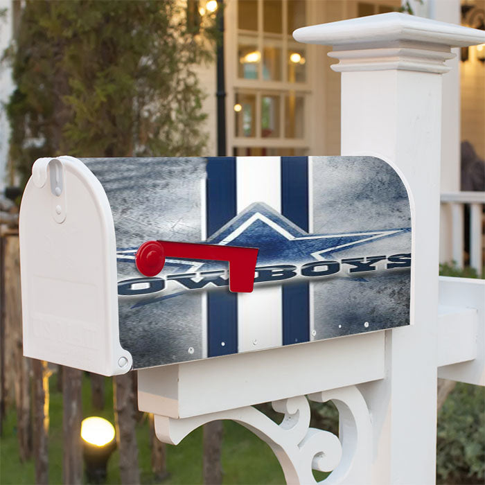 Dallas Cowboys Nfl Magnetic Mailbox Cover 18" X 21" Outdoor Decor
