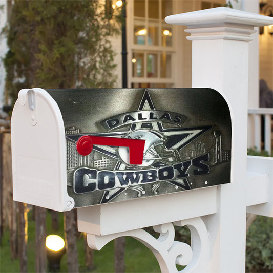 Dallas Cowboys Nfl 2 Magnetic Mailbox Cover 18" X 21" Outdoor Decor