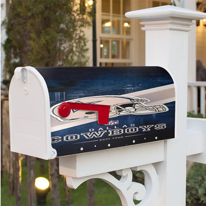 Dallas Cowboys Nfl Est 1960 Magnetic Mailbox Cover 18" X 21" Outdoor Decor