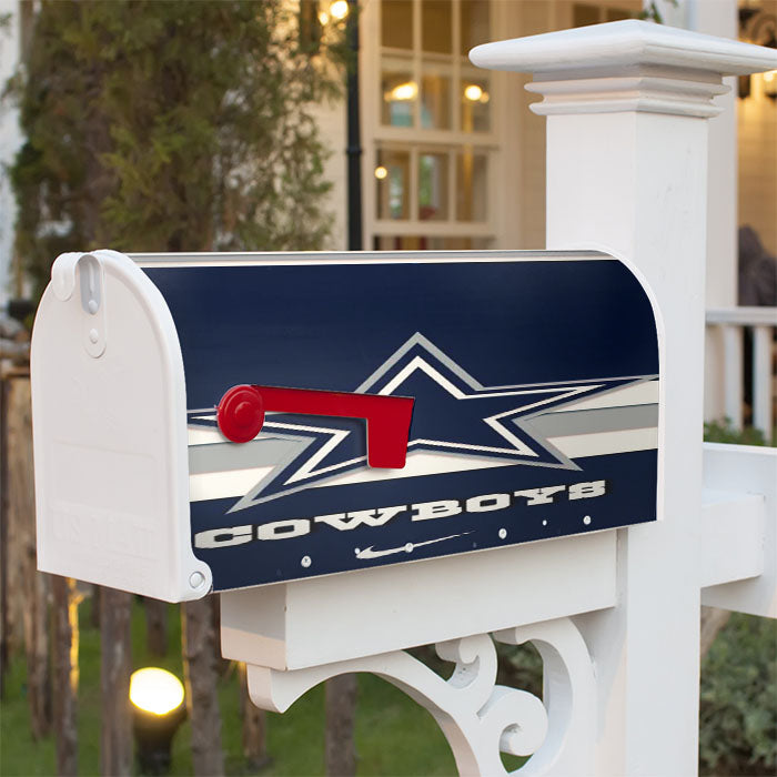 Dallas Cowboys Nfl Nike Logo Magnetic Mailbox Cover 18" X 21" Outdoor Decor
