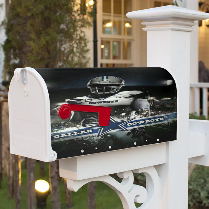 Dallas Cowboys Player Magnetic Mailbox Cover 18" X 21" Outdoor Decor