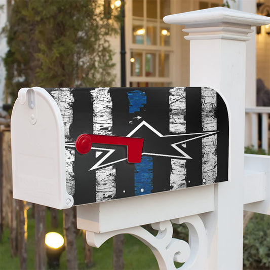 Dallas Cowboys Thin Blue Magnetic Mailbox Cover 18" X 21" Outdoor Decor