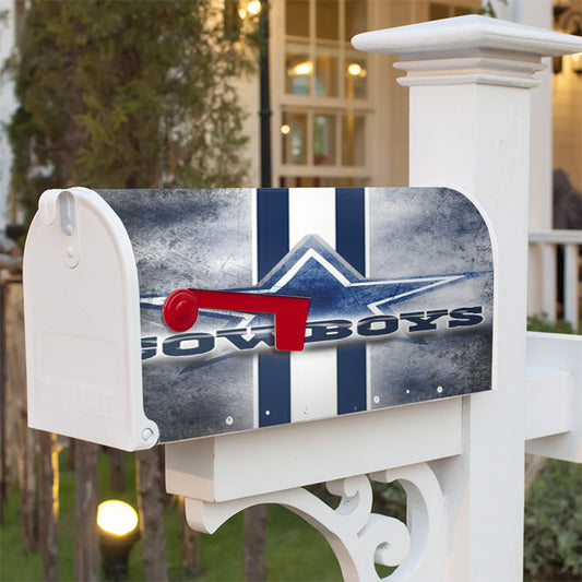 Dallas Cowboys Wallapaper Magnetic Mailbox Cover 18" X 21" Outdoor Decor