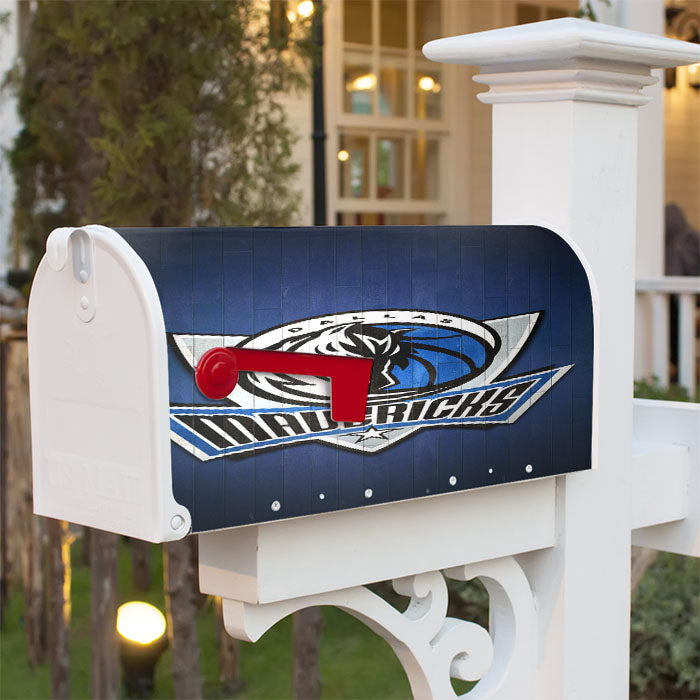 Dallas Mavericks Hardwood 2 Magnetic Mailbox Cover 18" X 21" Outdoor Decor