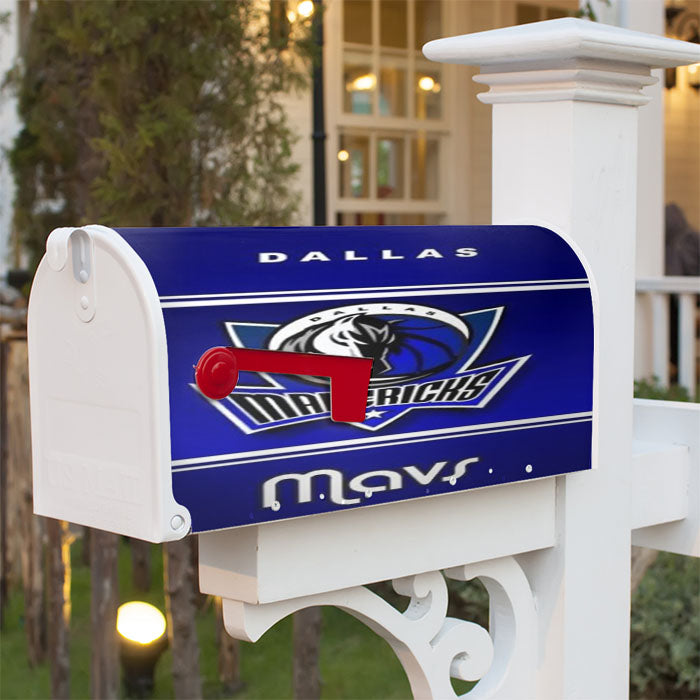 Dallas Mavericks Nba Basketball Magnetic Mailbox Cover 18" X 21" Outdoor Decor