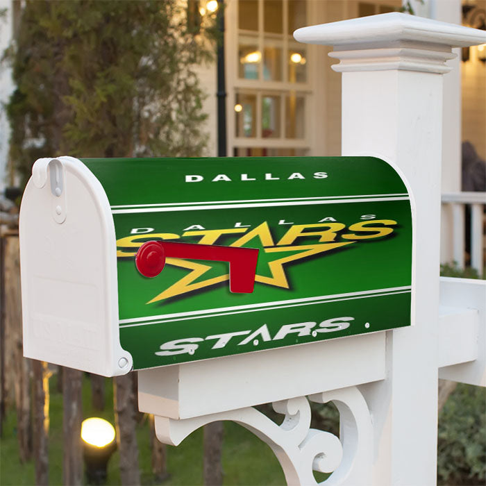 Dallas Stars Magnetic Mailbox Cover 18" X 21" Outdoor Decor