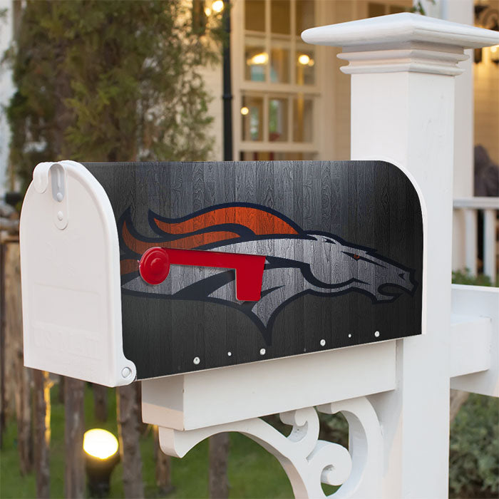 Denver Broncos Magnetic Mailbox Cover 18" X 21" Outdoor Decor