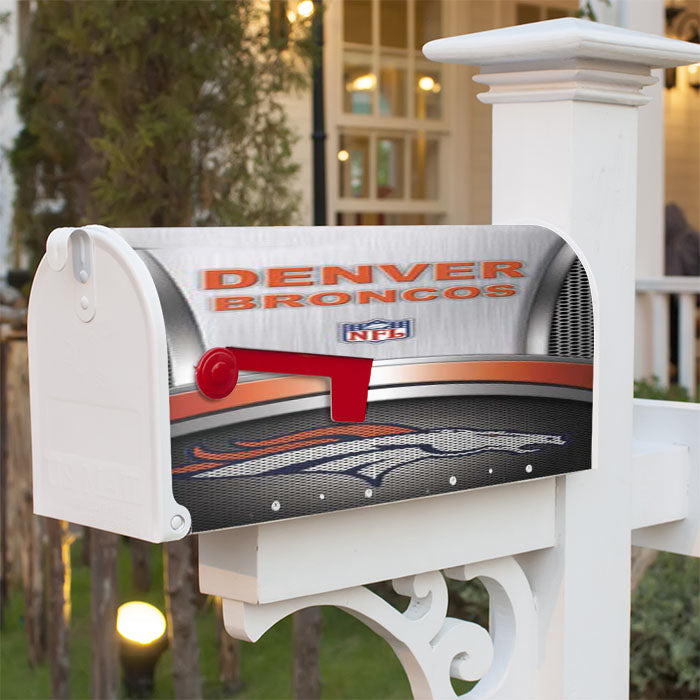 Denver Broncos Meshbox Magnetic Mailbox Cover 18" X 21" Outdoor Decor