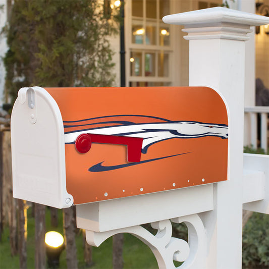 Denver Broncos Nike Logo Magnetic Mailbox Cover 18" X 21" Outdoor Decor