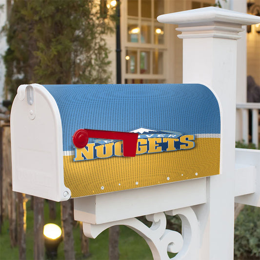 Denver Nuggets Basketball Team Logo Magnetic Mailbox Cover 18" X 21" Outdoor Decor