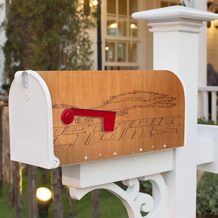 Detroit Lions Magnetic Mailbox Cover 18" X 21" Outdoor Decor