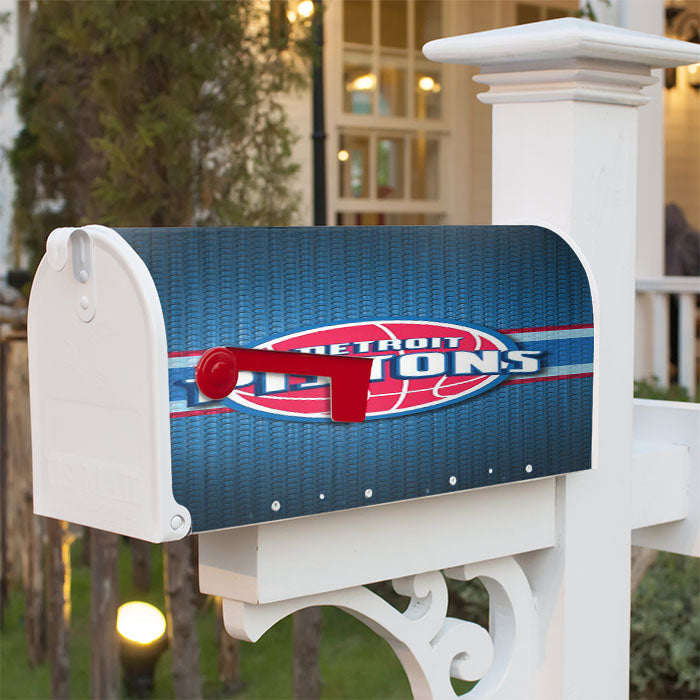 Detroit Pistons Detroit Pistons Magnetic Mailbox Cover 18" X 21" Outdoor Decor
