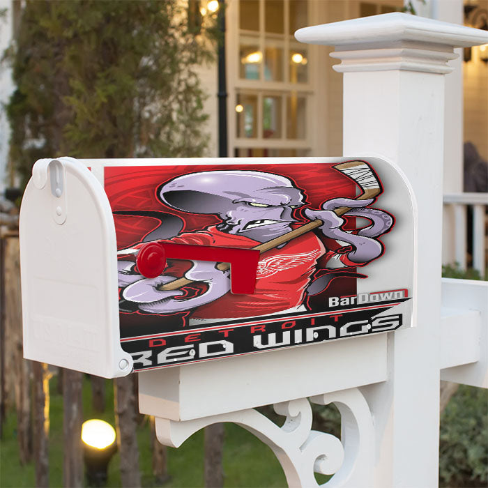 Detroit Red Wings Magnetic Mailbox Cover 18" X 21" Outdoor Decor