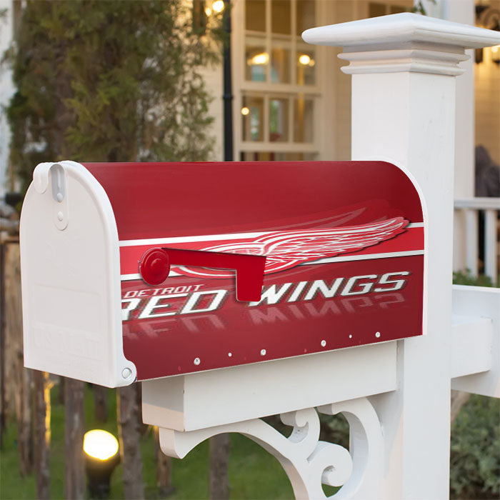 Detroit Red Wings Logo Magnetic Mailbox Cover 18" X 21" Outdoor Decor