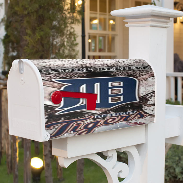 Detroit Tigers Believe Magnetic Mailbox Cover 18" X 21" Outdoor Decor