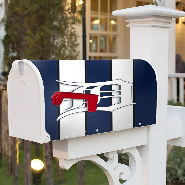 Detroit Tigers Stripe Logo Wallpaper Magnetic Mailbox Cover 18" X 21" Outdoor Decor