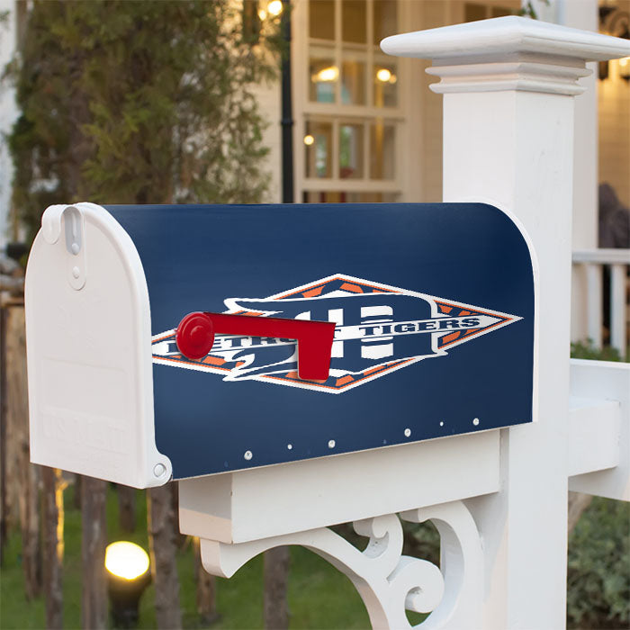 Detroit Tigers Wallpaper Magnetic Mailbox Cover 18" X 21" Outdoor Decor