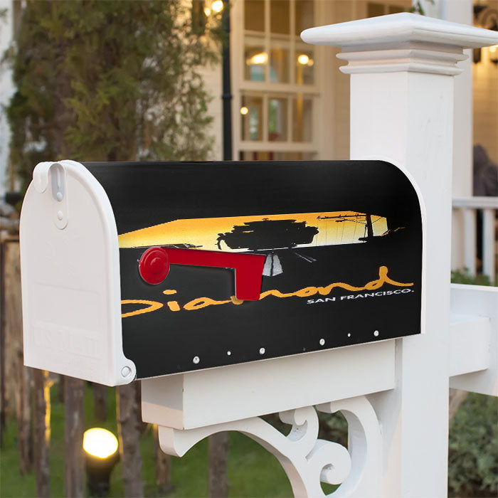 Diamond San Fransisco Magnetic Mailbox Cover 18" X 21" Outdoor Decor