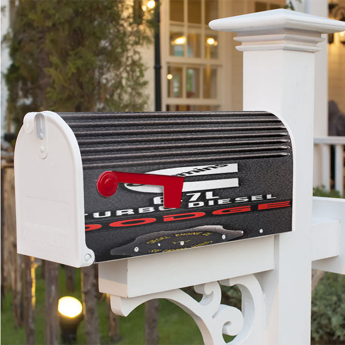 Dodge Cummins Turbo Diesel Magnetic Mailbox Cover 18" X 21" Outdoor Decor
