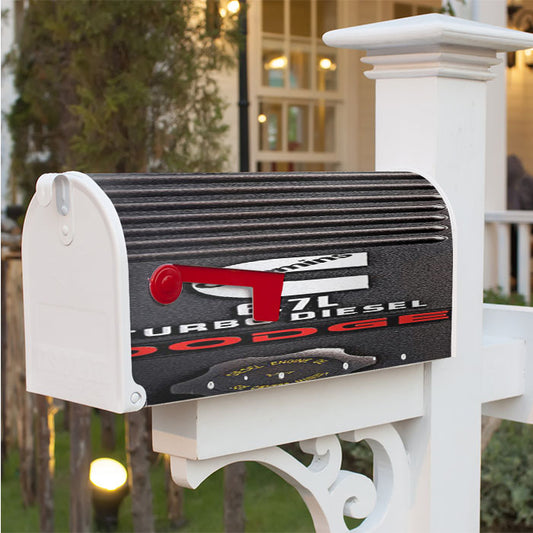 Dodge Cummins Turbo Diesel Magnetic Mailbox Cover 18" X 21" Outdoor Decor