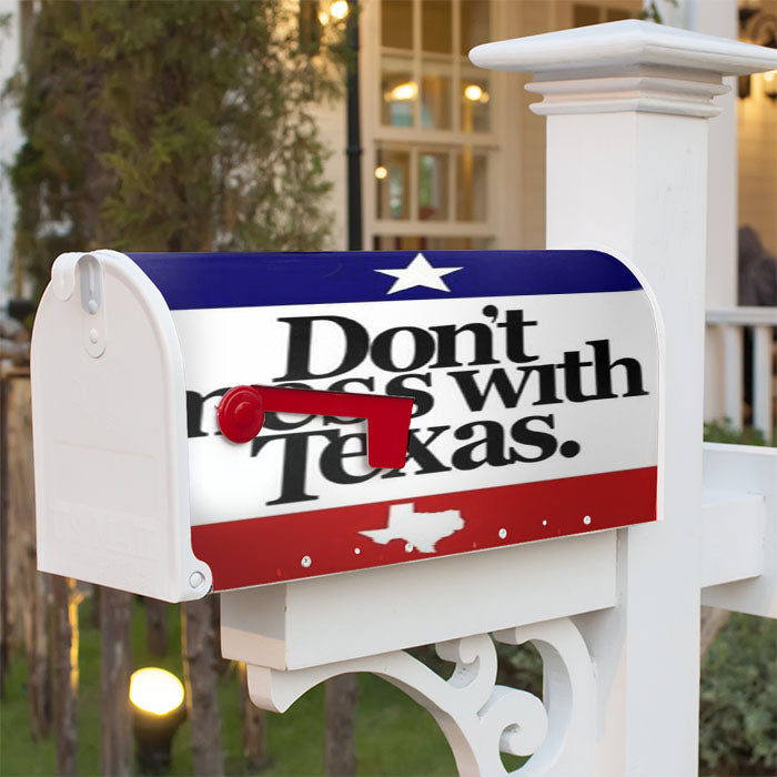 Don'T Mess With Texas Magnetic Mailbox Cover 18" X 21" Outdoor Decor