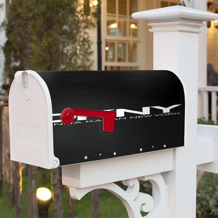 Donna Karan New York Black Magnetic Mailbox Cover 18" X 21" Outdoor Decor