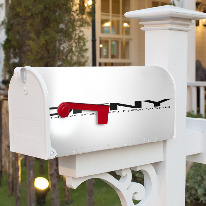 Donna Karan New York White Magnetic Mailbox Cover 18" X 21" Outdoor Decor