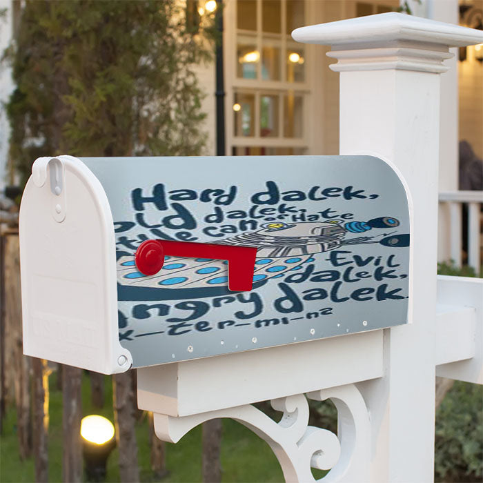 Dr Who Cold Dalek Magnetic Mailbox Cover 18" X 21" Outdoor Decor