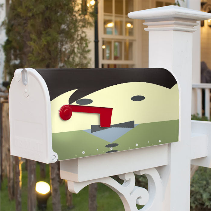 Dr Who Face Magnetic Mailbox Cover 18" X 21" Outdoor Decor