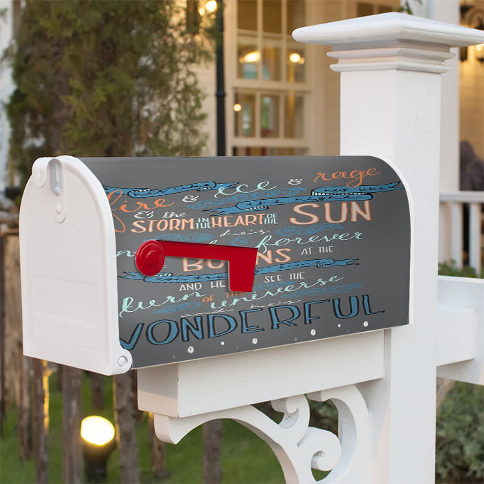 Dr Who Quotes Magnetic Mailbox Cover 18" X 21" Outdoor Decor