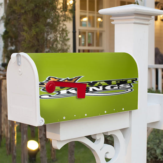 Draft King Baseball Logo Green Magnetic Mailbox Cover 18" X 21" Outdoor Decor