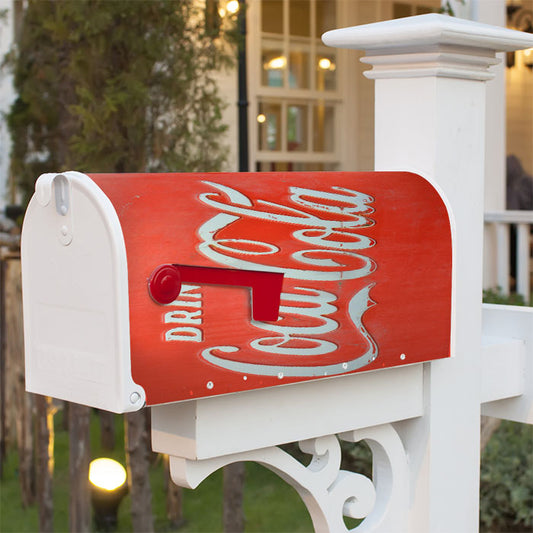 Drink Coca Cola Machine Magnetic Mailbox Cover 18" X 21" Outdoor Decor