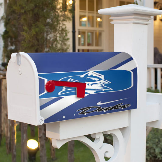 Duke Blue Devils Logo Stripes Nike Magnetic Mailbox Cover 18" X 21" Outdoor Decor