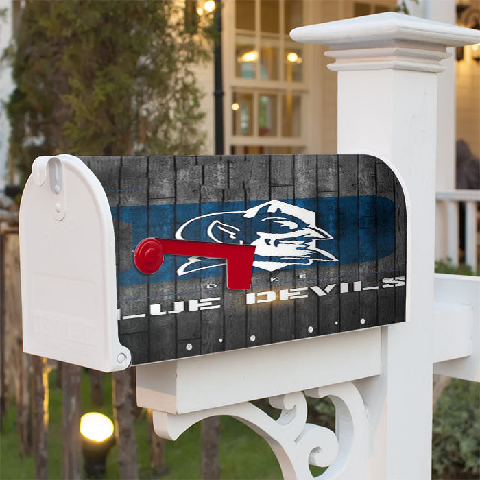 Duke Blue Devils Logos Magnetic Mailbox Cover 18" X 21" Outdoor Decor