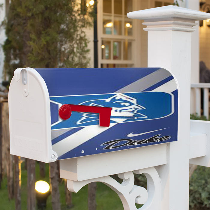 Duke Blue Devils Splatter Magnetic Mailbox Cover 18" X 21" Outdoor Decor
