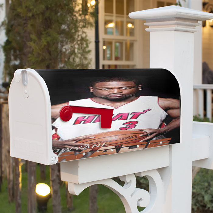 Dwyane Wade Basketball Magnetic Mailbox Cover 18" X 21" Outdoor Decor