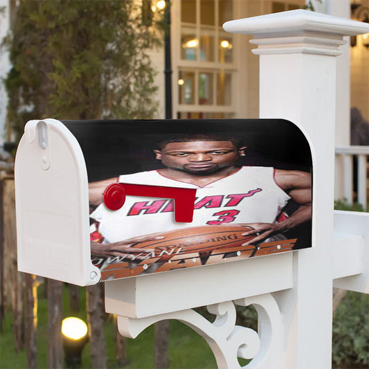 Dwyane Wade Basketball Magnetic Mailbox Cover 18" X 21" Outdoor Decor