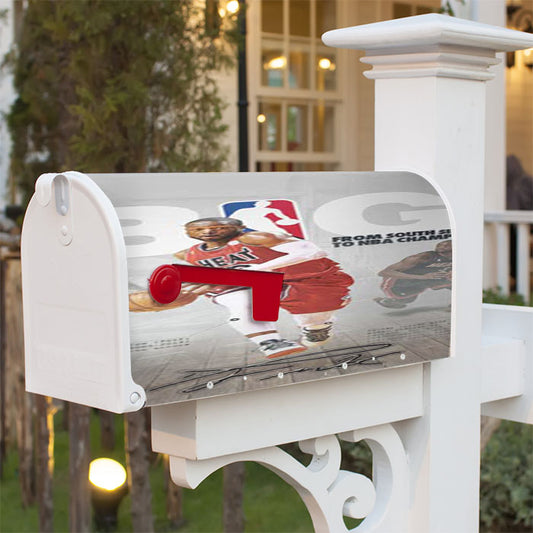 Dwyane Wade Chicago Bulls Magnetic Mailbox Cover 18" X 21" Outdoor Decor