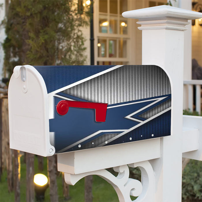 Fiber Blue Star Dallas Cowboys Logo Magnetic Mailbox Cover 18" X 21" Outdoor Decor