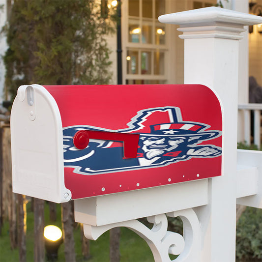 Fisher Cats Unclesam Baseball Logo Red Magnetic Mailbox Cover 18" X 21" Outdoor Decor