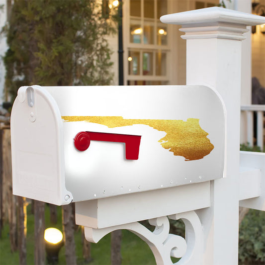 Florida Golden State Map Magnetic Mailbox Cover 18" X 21" Outdoor Decor