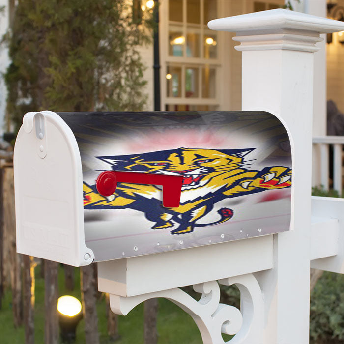 Florida Panthers Nhl Sport Logo Magnetic Mailbox Cover 18" X 21" Outdoor Decor