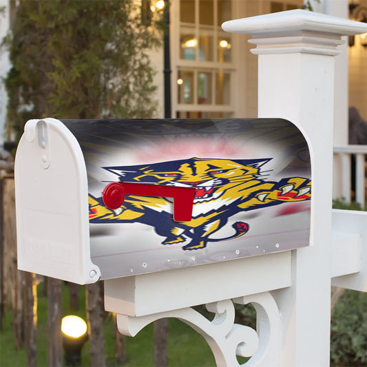 Florida Panthers Nhl Sport Logo Magnetic Mailbox Cover 18" X 21" Outdoor Decor