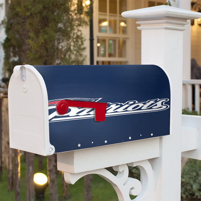 Front New England Patriots Logo Magnetic Mailbox Cover 18" X 21" Outdoor Decor