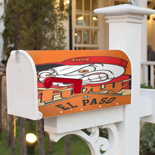 Fury El Paso Baseball Logo Gold Magnetic Mailbox Cover 18" X 21" Outdoor Decor