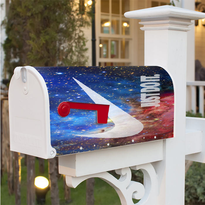 Galaxy Nebula Just Do It Magnetic Mailbox Cover 18" X 21" Outdoor Decor