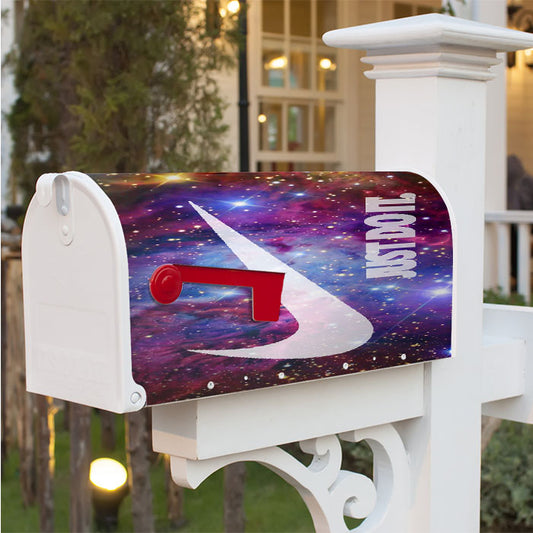 Galaxy Nebula Just Do It 3 Magnetic Mailbox Cover 18" X 21" Outdoor Decor