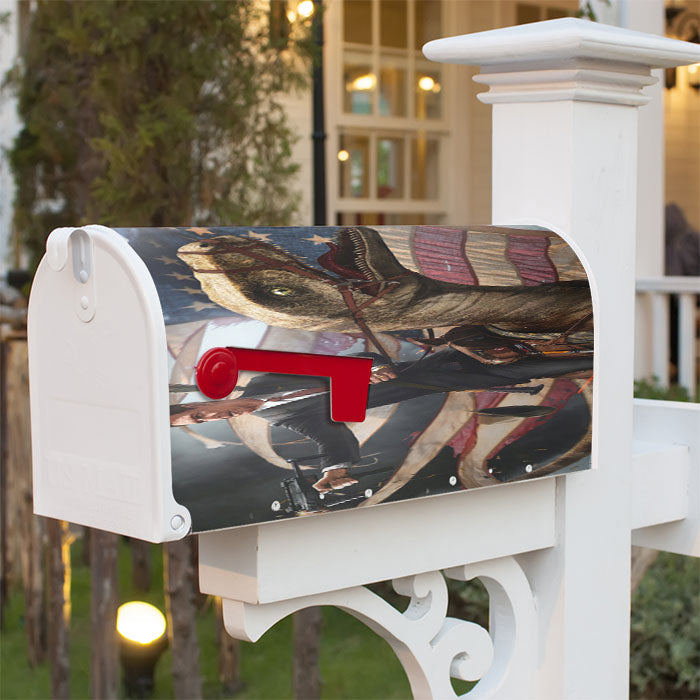 George Washington Riding Eagle Patriotism Magnetic Mailbox Cover 18" X 21" Outdoor Decor